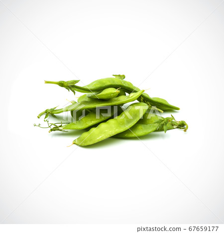 Soft peas, isolated ,on the white background. Soft peas, isolated ,on the white background. 67659177