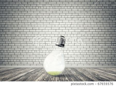 Light bulb in room Light bulb in room 67659376