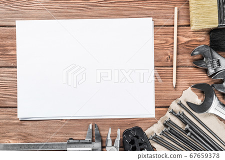 Instruments on wooden table Instruments on wooden table 67659378
