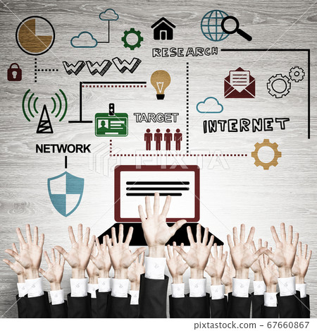 Business and teamwork concept Business and teamwork concept 67660867