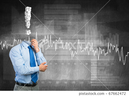 Pensive headless businessman Pensive headless businessman 67662472