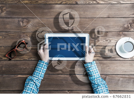Concept of social communication and networking with media user interface Concept of social communication and networking with media user interface 67662831