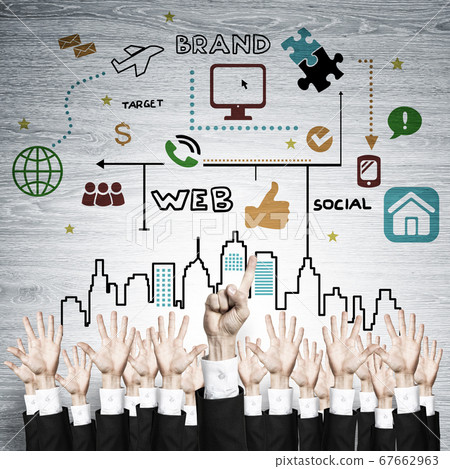 Business and teamwork concept Business and teamwork concept 67662963