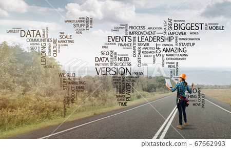 Roads connect the world 67662993