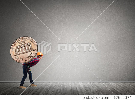 Builder man carry coin Builder man carry coin 67663374