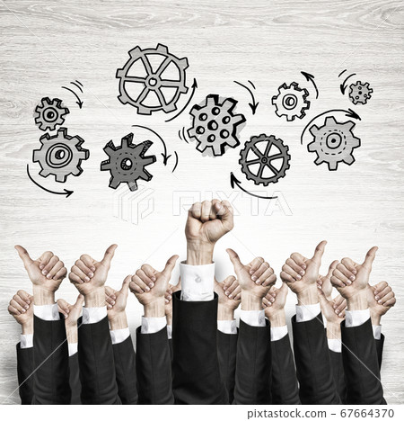 Business and teamwork concept Business and teamwork concept 67664370