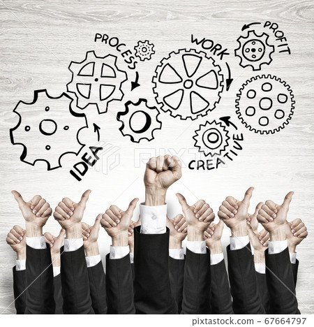 Business and teamwork concept Business and teamwork concept 67664797