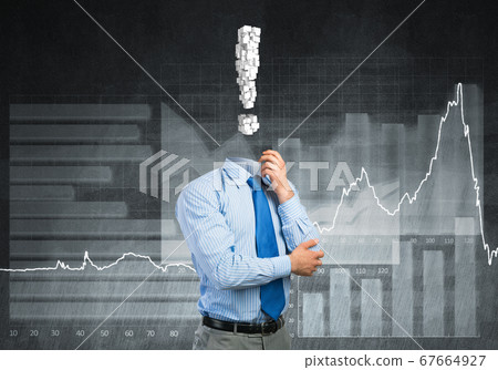 Pensive headless businessman Pensive headless businessman 67664927