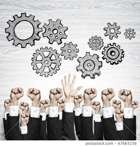 Business and teamwork concept Business and teamwork concept 67665256