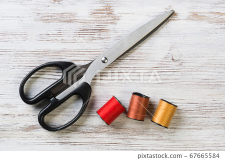 Sewing kit on table Sewing kit on table 67665584