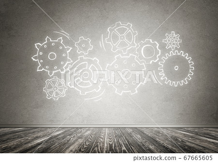 Gear mechanism as teamwork concept Gear mechanism as teamwork concept 67665605