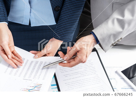 Business partnership concept with business people 67666245