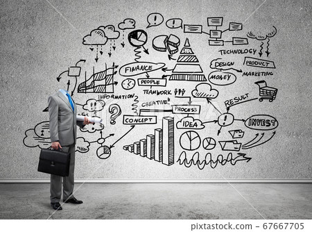 Businessman without head Businessman without head 67667705