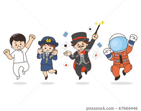 Various occupations Nurses, policewoman, magicians, astronauts Various occupations Nurses, policewoman, magicians, astronauts 67668446