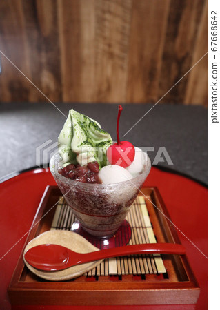 Matcha Soft Shiratama Dumpling Japanese Style Parfait Matcha Soft Shiratama Dumpling Japanese Style Parfait 67668642