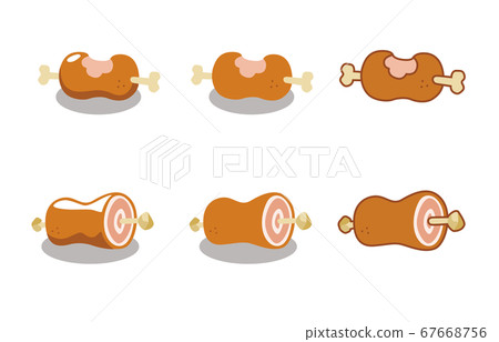 Meat set with various bones 67668756