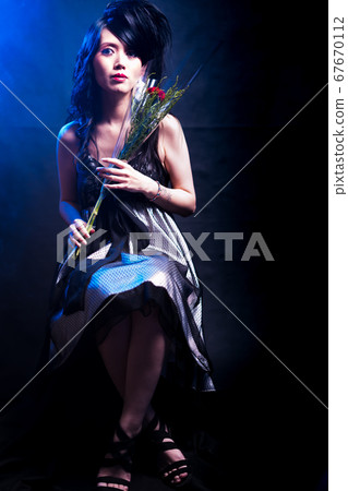 Halloween costume gothic doll style costume 67670112