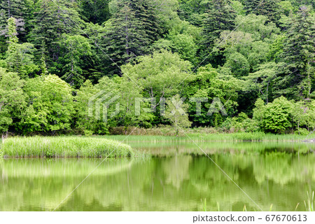 Rishiri Island and Himenuma 67670613