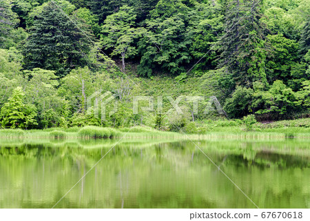 Rishiri Island and Himenuma 67670618