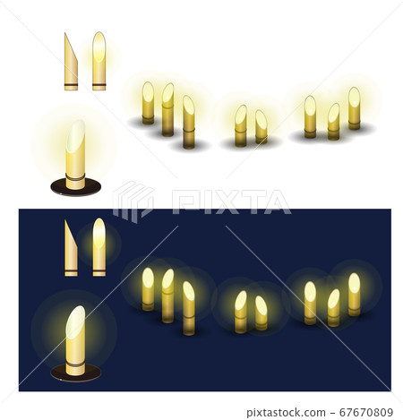 由白竹製成的固定照明的插圖 67670809