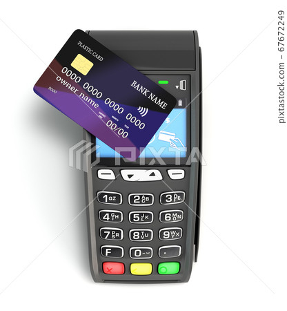 contactless payment by credit card through the 67672249