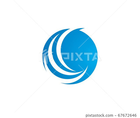 Water Wave symbol and icon Logo Template 67672646