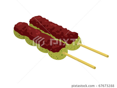 Kushi dumplings wormwood dumplings without plates 67673288