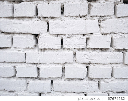 White brick wall background design. 67674282
