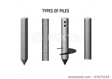 Types of piles. 67674284