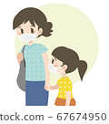 Mask _ mom and daughter 67674950