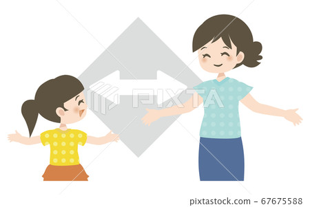 Distance _ mom and daughter _ smile 67675588