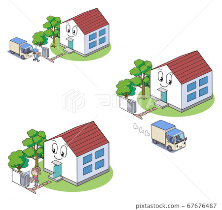 Courier truck and courier post set 67676487