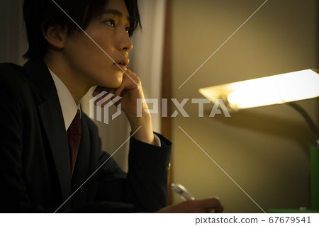 Students studying in the room 67679541