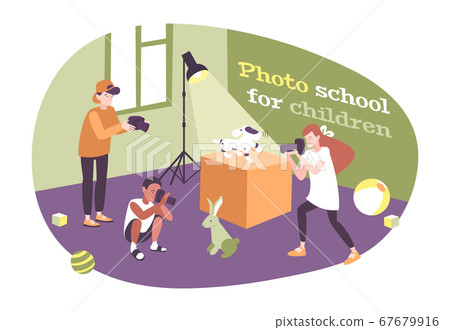 Children Photo School Composition Children Photo School Composition 67679916