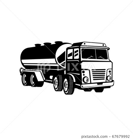 Tank Truck Fuel Truck or Tanker Truck Retro Tank Truck Fuel Truck or Tanker Truck Retro 67679992