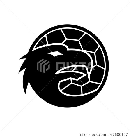 Head of European Eagle Inside Handball Ball Mascot Head of European Eagle Inside Handball Ball Mascot 67680107