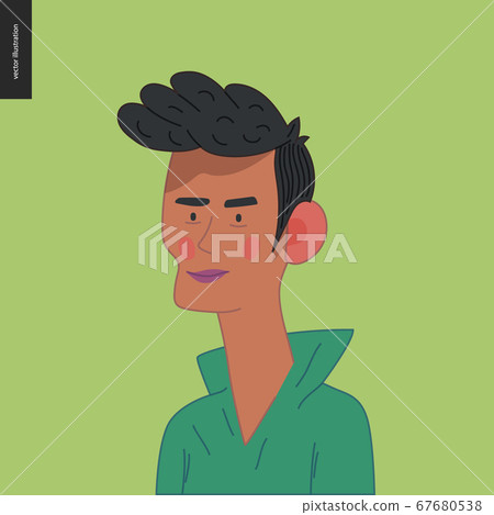Bright characters portraits - Stock Illustration [67680538] - PIXTA