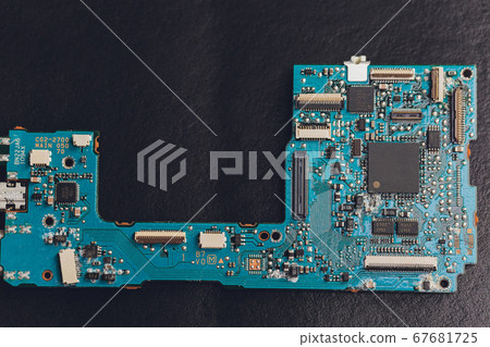 Electronic boards from a compact camera DSLR. Electronic boards from a compact camera DSLR. 67681725