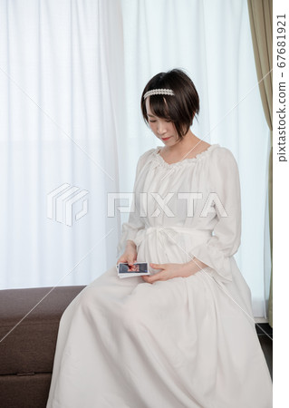 Pregnant women maternity white dress Pregnant women maternity white dress 67681921