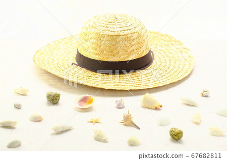 草帽夏天圖像 67682811
