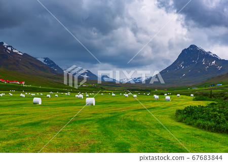 Icelandic mountain landscape Icelandic mountain landscape 67683844