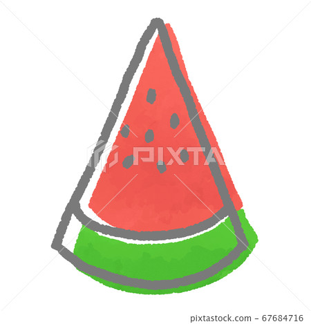 Watercolor style watermelon illustration 67684716