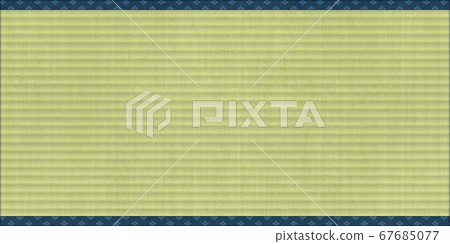 A tatami mat with a rhomboid edge 67685077