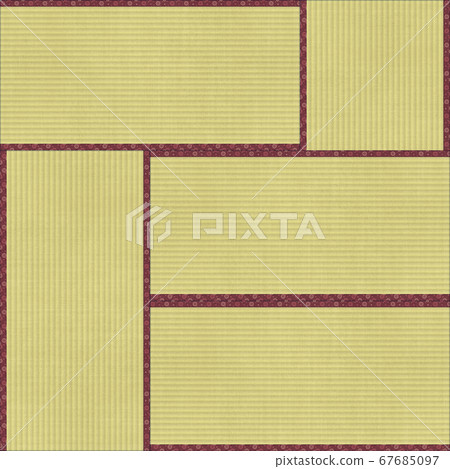4 tatami mats with a floral pattern 67685097