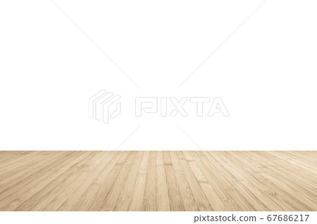 Wood floor with empty white wall background texture Wood floor with empty white wall background texture 67686217