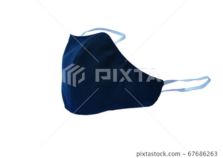 black fabric hygienic mask for protection nose and mouth on white background black fabric hygienic mask for protection nose and mouth on white background 67686263