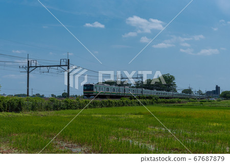 JR Utsunomiya Line E231 series train scenery photo JR Utsunomiya Line E231 series train scenery photo 67687879