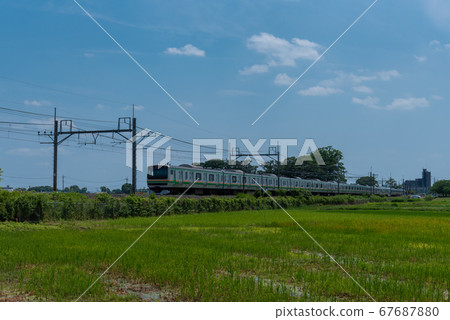 JR Utsunomiya Line E231 series train scenery photo JR Utsunomiya Line E231 series train scenery photo 67687880