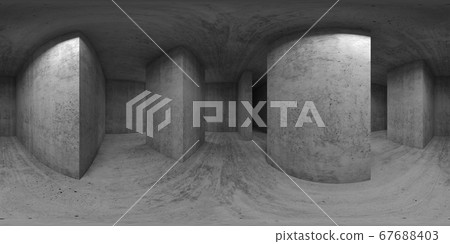 360 panorama, exhibition room with walls and 360 panorama, exhibition room with walls and 67688403