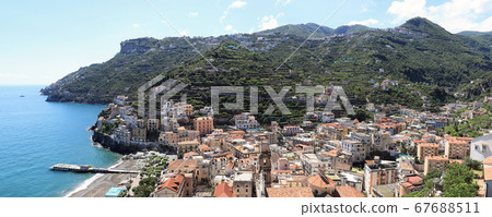 Panorama of the Amalfi Coast west of Minori Panorama of the Amalfi Coast west of Minori 67688511